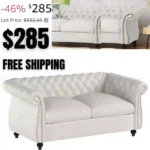 Christopher Knight Home Karen Traditional Chesterfield Loveseat Sofa