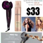 Conair Infiniti Pro Curl Secret Curling Iron and Nexxus Finishing Mist Hairspray, Maxximum Hold