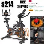 DMASUN Exercise Bike, Pro Magnetic Resistance Brake Pad Indoor Cycling Bike Stationary, Cycle Bike with Comfortable Seat Cushion