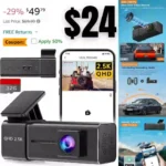 Dash Cam WiFi 2.5K 1440P Front Dash Camera for Cars, E-YEEGER Car Camera Mini Dashcams with App, Night Vision