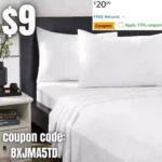 Deconovo Bed Sheets White Full Size Sheet Sets