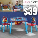Delta Children Kids Table and Chair Set With Storage