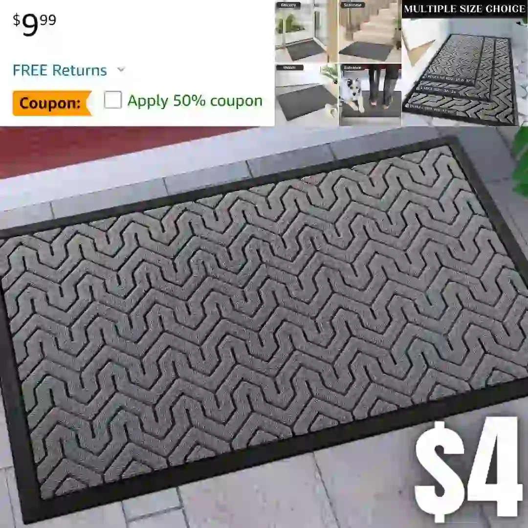 4-Tier Rolling Cart, Utility Cart with Lockable Casters, PP Plastic Storage Baskets, Hanging Cups and Hooks