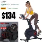 Exercise Bike, Indoor Cycling BikeMagnetic Stationary Bike, Stationary Bicycle – Fitness Stationary Bicycle Machine with Comfortable Seat Cushion