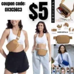 Fanny Pack for Women Men Crossbody Bags for Women Trendy Everywhere Belt Bag with Adjustable Strap for Workout Running Traveling Hiking