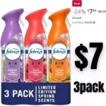 Febreze Air Mist Odor-Fighting Air Freshener Mixed Scent, Southern Lilac Mornings, Georgia Peach Orchard, Sweet Watermelon Vine