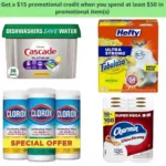 Get a $15 promotional credit when you spend at least $50 in promotional item