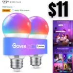 Govee Smart Light Bulbs, WiFi & Bluetooth Color Changing Light Bulbs, Music Sync, 16 Million DIY Colors RGBWW Color Lights Bulb