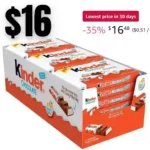 Kinder Chocolate, 18 Four Count Packs, Milk Chocolate Bar With Creamy Milky Filling, Holiday Stocking Stuffer