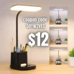 LED Desk Lamps for Kids, Small Desk Lamps with Pen Holder