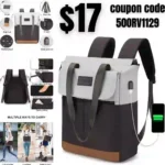 Laptop Tote Backpack for Women