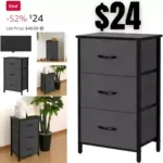 Life Concept, 3 Drawers Fabric Dresser Storage Tower