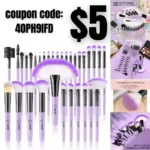 Make up Brushes, VANDER Professional 32pcs Makeup Brush Set, Makeup Brushes Set Foundation Blending