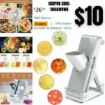 Mandoline Food Slicer, 3 in 1 Mandoline Slicer for kitchen, Kitchen Food Chopper