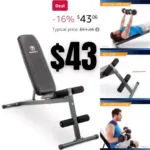 Marcy Exercise Utility Bench for Upright, Incline, Decline, and Flat Exercise