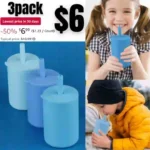 Mintlyfe Toddler Straw Cup, 100% Food Grade Silicone Training Cup for Baby, Trainer Cup Toddler Training Straw Cup for Boys and Girls
