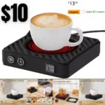 Mug Warmer, Coffee Warmer with 3-Temp Settings, 2-12H Auto ONOff Coffee Mug Warmer, Coffee Cup Warmer for Desk with Digital Display