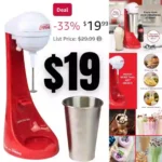 Nostalgia Two-Speed Electric Coca-Cola Limited Edition Milkshake Maker and Drink Mixer