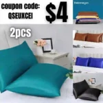 Pillowcase Satin Pillowcase for Hair and Skin, Set of 2