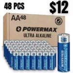 Powermax 48-Count AA Batteries, Ultra Long Lasting Alkaline Battery