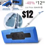 Snow Joe SJBLZD The Original 2-In-1 Telescoping Snow Broom + Ice Scraper