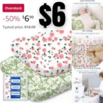 Ultra Breathable Bassinet Fitted Sheets, Premium Soft Baby Girl Bassinet Sheets, Super Stretchy Bassinet Cover Universal for Oval Rectangle Hourglass Bassinet Mattress, 2 Pack