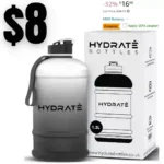 Water Bottle – BPA Free, Leak Proof, Flip Cap, Ideal for Gym – Clear Water Container with Extra Strong Material