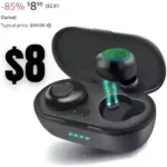 Wireless Earbuds, Bluetooth 5.3 Hi-Fi Stereo Bluetooth Earbuds Half in-Ear True Wireless Earbuds with Buit-in Mic Headset with