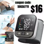 Wrist Blood Pressure Monitors for Home Use with Large Backlit Display Screen, Automatic Accurate Blood Pressure Machine Adjustable Blood Pressure Cuff