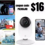 YI Pro 2K Home Security Camera, Indoor Camera with Person, Vehicle, Animal Smart Detection, Phone App for Baby, Pet, Dog Monitoring, Compatible with Alexa and Google Assistant