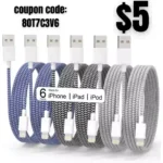 iPhone Charger[Apple MFi Certified] 6Pack