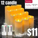 12 candle Flameless Candles LED Battery Operated Candles