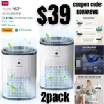 2 Pack CHIVALZ Air Purifiers for Bedroom, Air Purifiers for Home Bedroom up