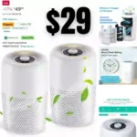 2 Pack TPLMB Air Purifiers for Bedroom,H13 HEPA Filters,Fragrance Sponge for Better Sleep,Portable Air Purifier with Nightlight Speed Control,For Home Living Room