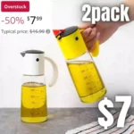 2pack Olive Oil Dispenser Bottle for Kitchen Cooking