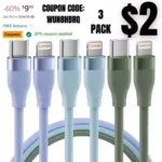 3 Pack 6FT iPhone Charger Fast Charging Power Delivery Charging Cord Compatible with iPhone