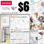 3 Pcs Chore Chart Magnetic Fridge Calendar Dry Erase Whiteboard Reward Chart for Multiple Kids
