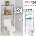3-Tier Metal Bathroom Shelf Space Saver