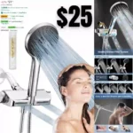 3-Way Filtered Shower Head with Handheld Combo, High Pressure Chrome Dual 2 in 1 Massage Shower Head
