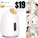 4 Modes Nano Ionic Face Steamer for Facial Deep Cleaning & Moisturizing, HotCool Mist Sprayer for Home Facial Sauna Spa