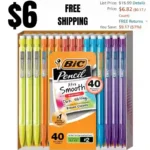 40PACK BIC Xtra-Smooth Mechanical Pencils with Erasers
