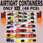 48 Pack Food Storage Containers with Airtight Lids