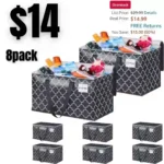 8pack StorageRight Moving Bags Heavy Duty Large Strong Moving boxes with Premium Zippers ? Carrying Handles