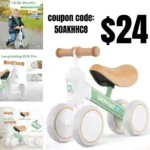 Baby Balance Bike for 1 Year Old Boys Girls, 10-36 Month Toddler Bike with No Pedal 4 Silence Wheels First Birthday Gifts Ride On Toys Infant Bike