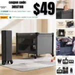 Baby Pack and Play Playard with Portable Crib Bassinet, Easy One-Press Setup, Travel Pack n Play Playpen for Infants and Toddlers