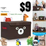 Bear Toy Storage Box for Boys and Girls
