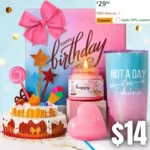 Birthday Gifts for Women, Happy Birthday Gift Basket Set for Her – Best Friend Female Sister Mom Wife Girlfriend Coworker Bestie Bff