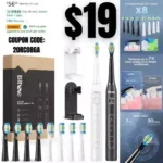 Bitvae Electric Toothbrushes 2 Pack Sonic Toothbrush with Holders