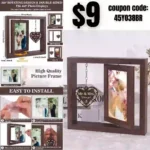 Boiveco Wedding Gifts for Couples 2023, Couples Christmas Gifts Rotating Floating Mr and Mrs Picture Frame