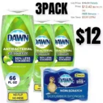 Dawn Antibacterial EZ-Squeeze Dishwashing Liquid Dish Soap,Apple Blossom Scent